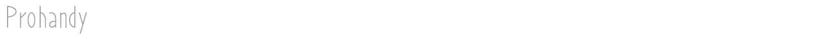 Prohandy font preview